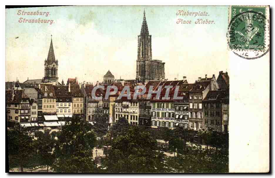 CPA Strasbourg Kleberplatz Place Kleber