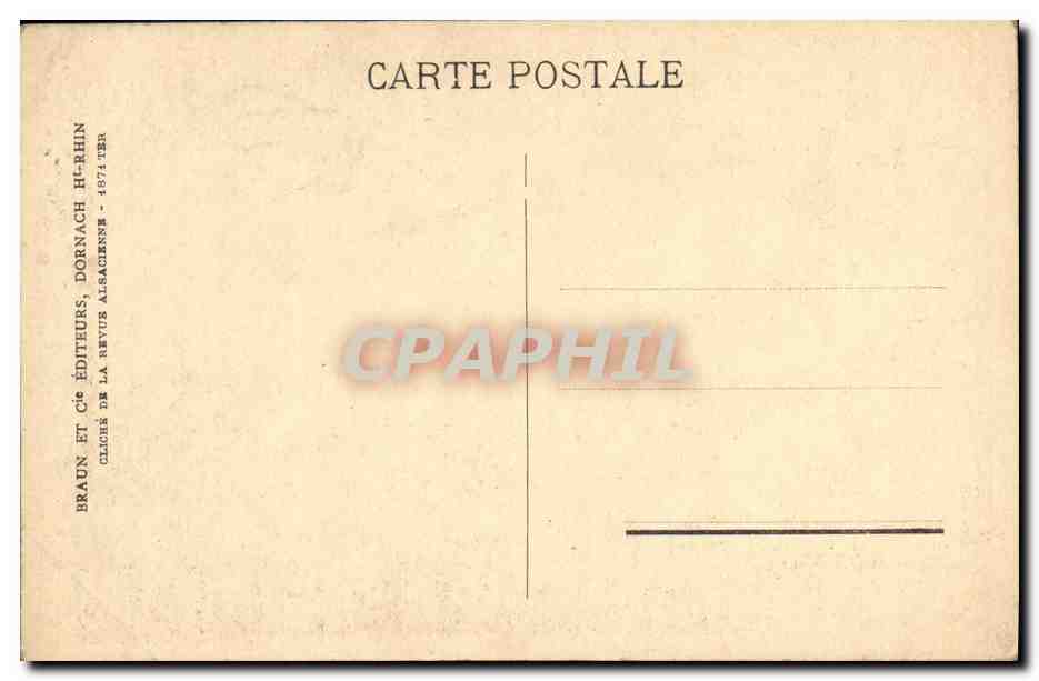 CPA Strasbourg cathedrale Les Vertus Ecrasant Les Vices — Verso
