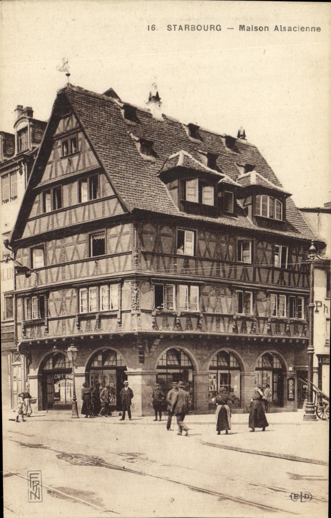 CPA Strasbourg Maison Alsacienne