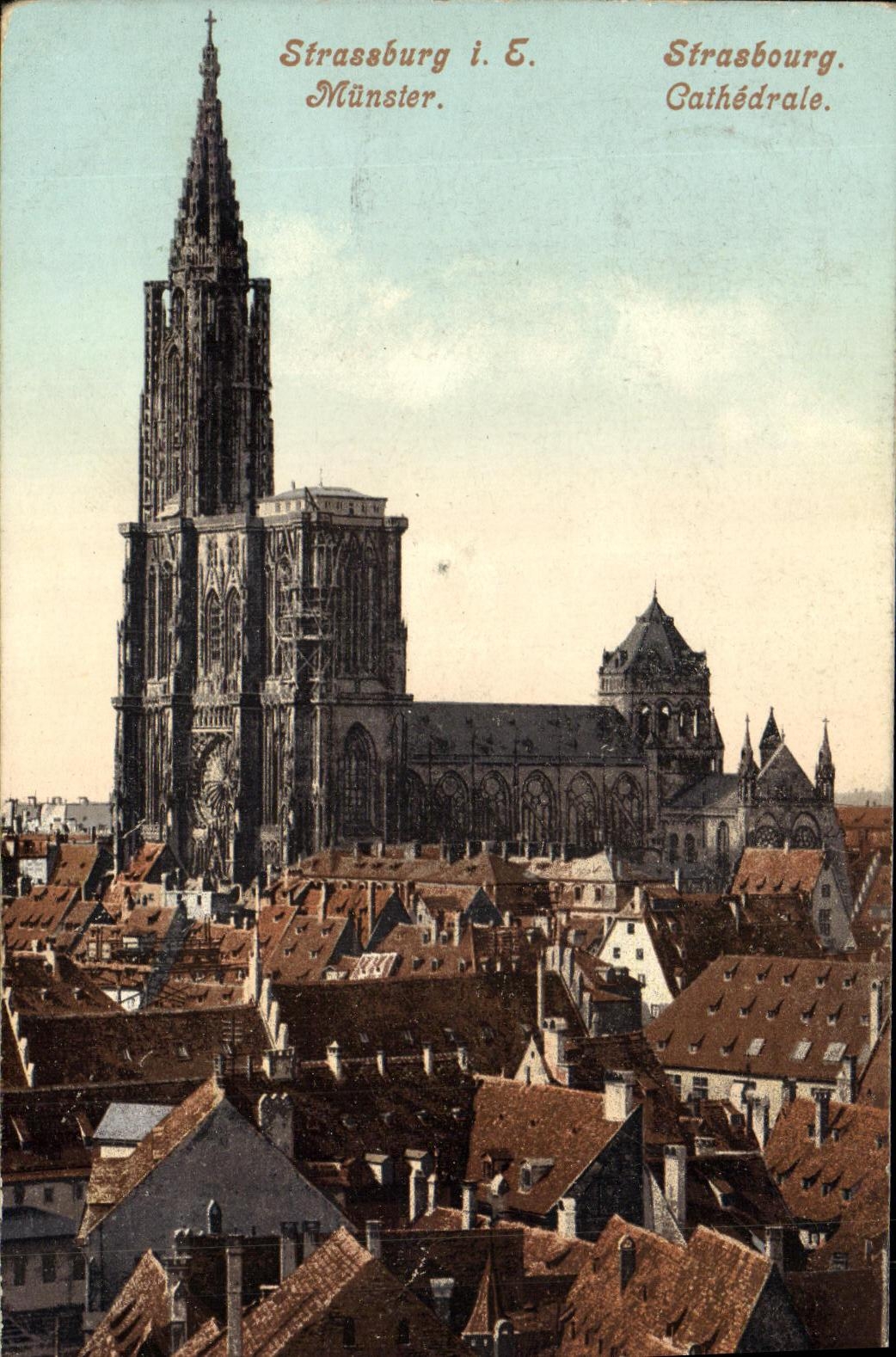 CPA Strasbourg Munster Cathedrale