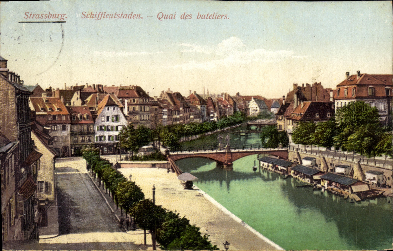 CPA Strasbourg Schiffleuistaden Quai des Bateliers