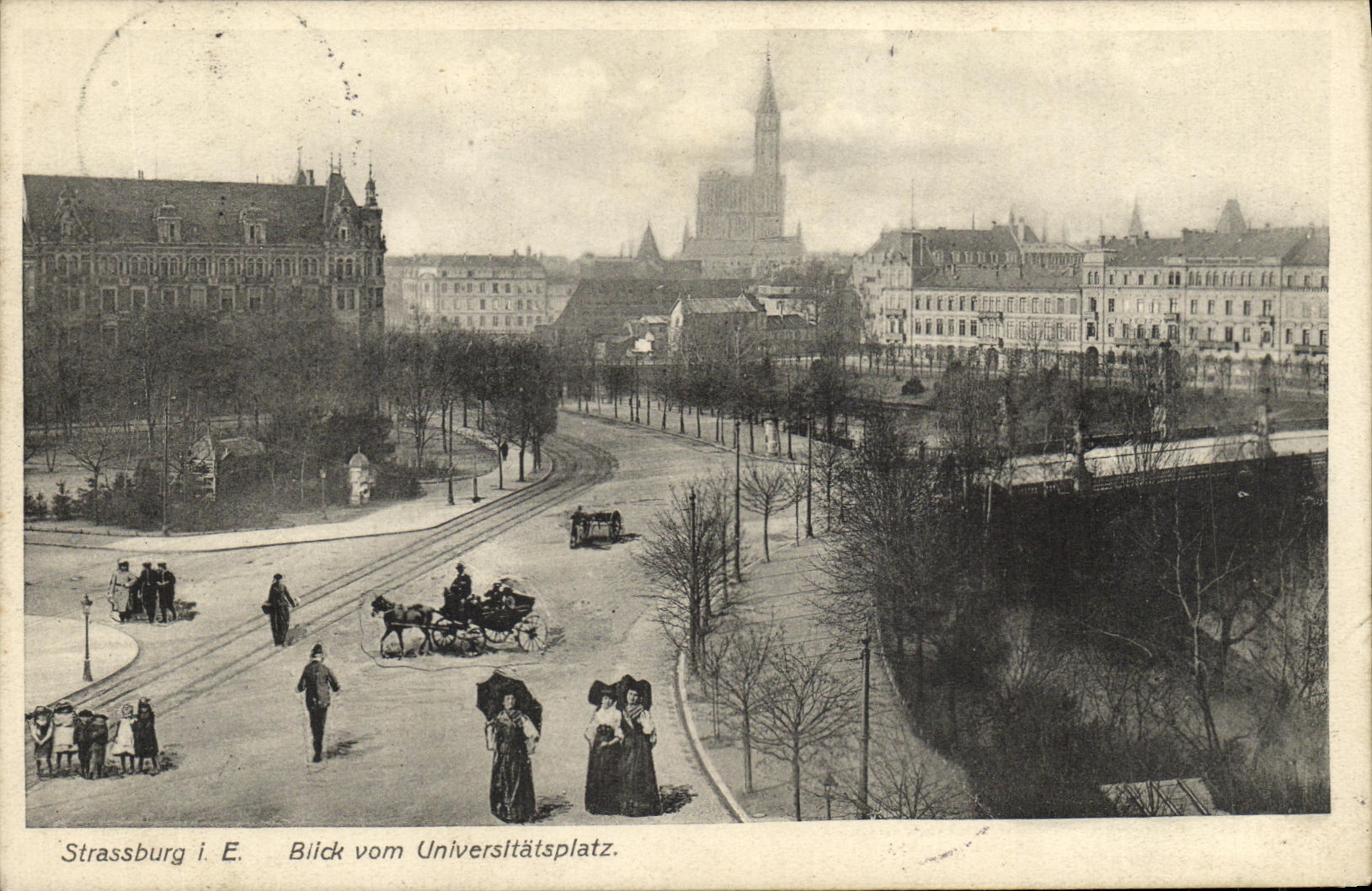 CPA Strasbourg Blick Vom Universitatsplatz
