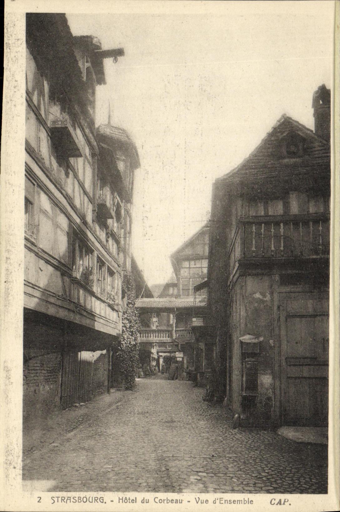 CPA Strasbourg Hotel du Corbeau Vue d Ensemble
