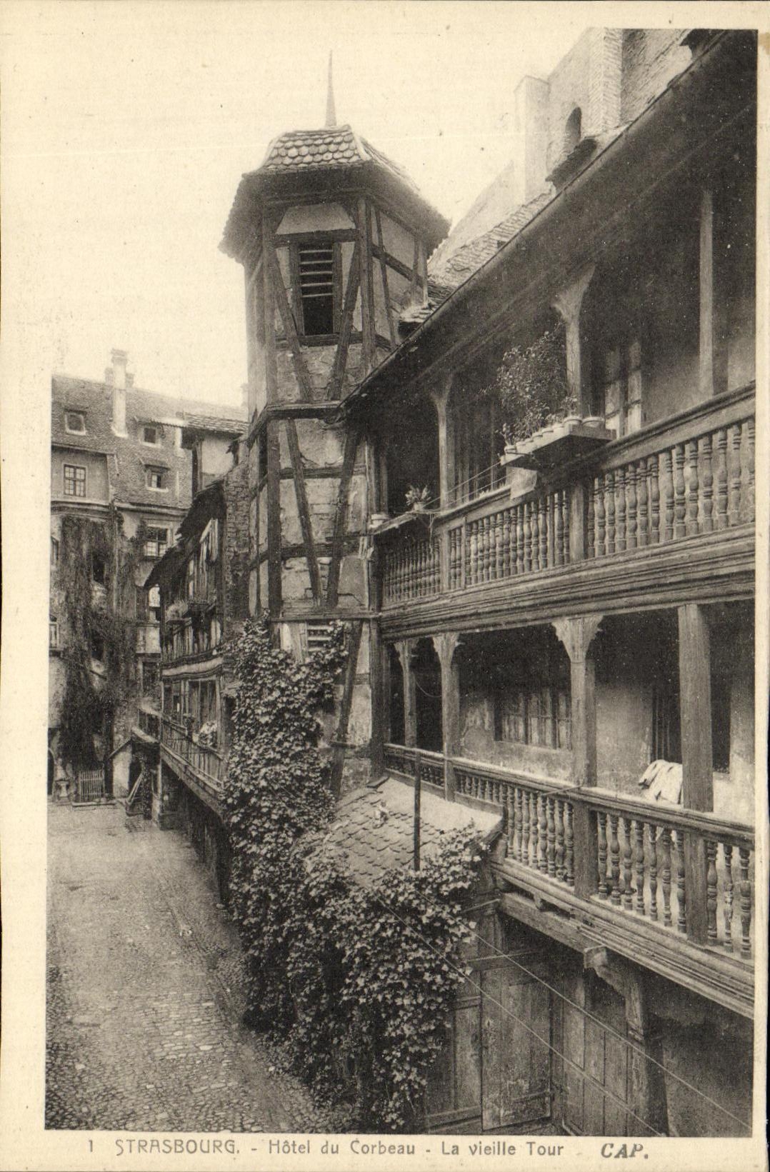 CPA Strasbourg Hotel du Corbeau La Vieille Tour