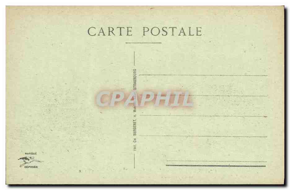 CPA Strasbourg Palais de Justice Eglise St Pierre le Jeune  — Rückseite