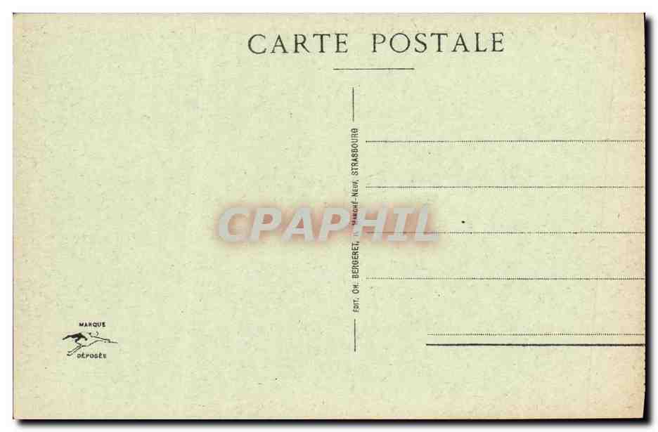 CPA Strasbourg Palais de l ex Empereur Place de la Republique — Verso