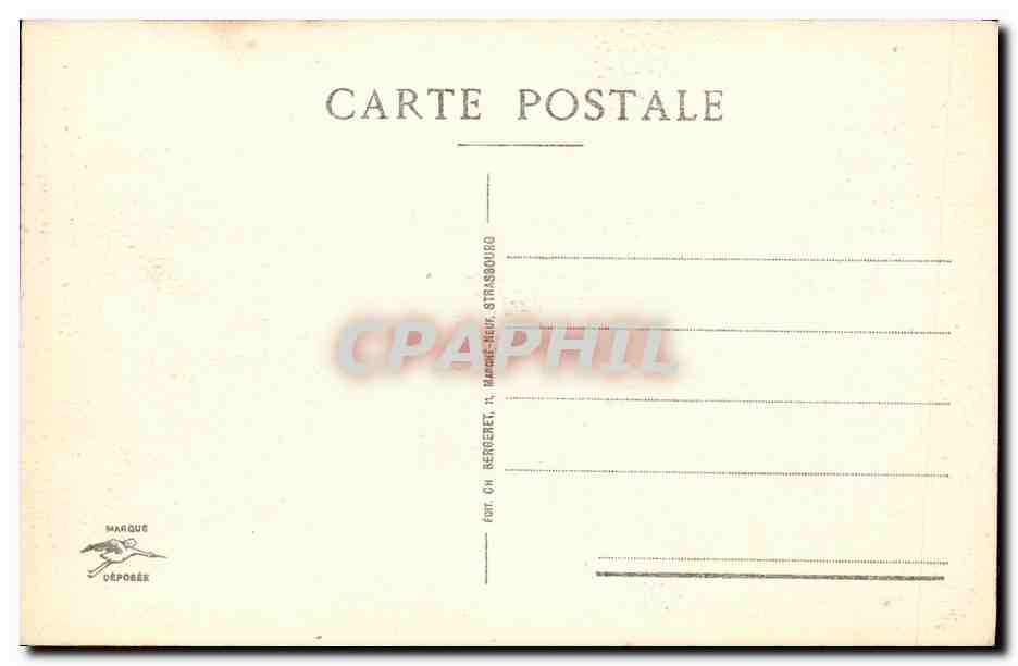 CPA Strasbourg A l Orangerie  — Verso