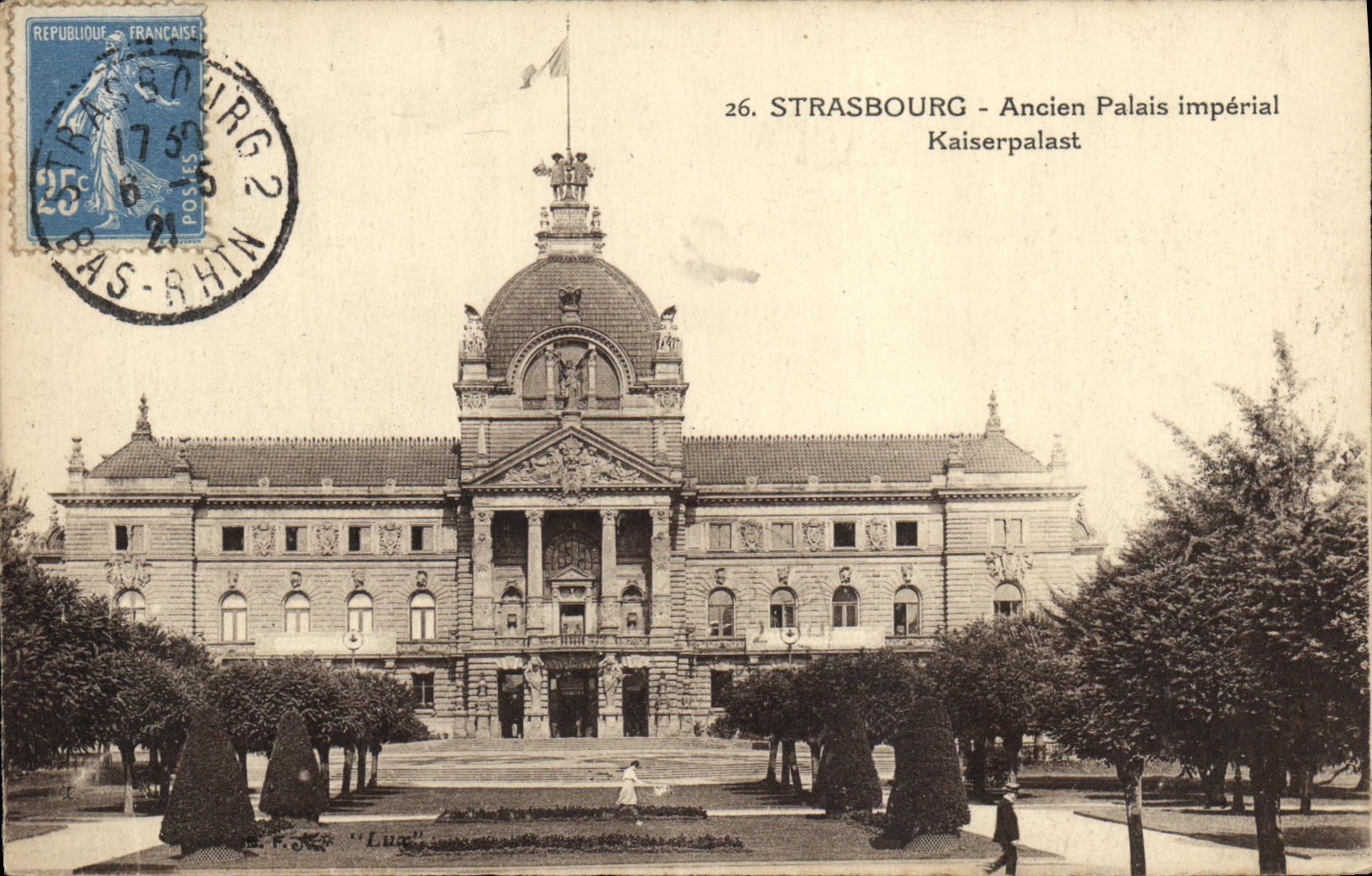 CPA Strasbourg Ancien Palais Imperial Kaiserpalast