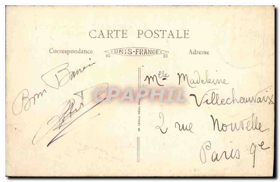 CPA Strasbourg Ancien Palais Imperial Kaiserpalast — Verso
