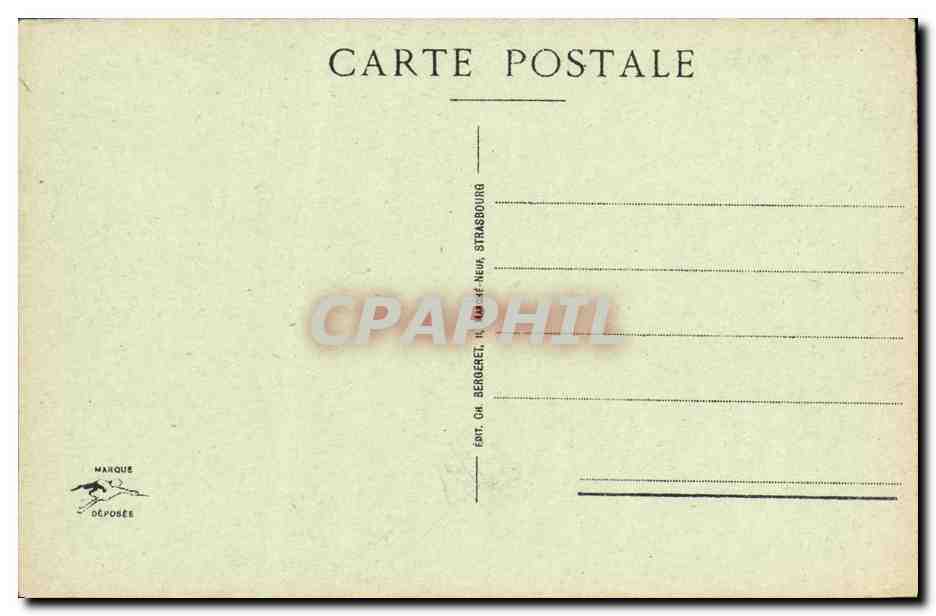 Strasbourg - Pont des Vosges, Église Protestante et Cathédrale — Verso