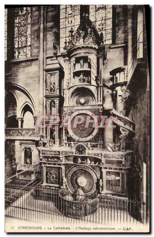 CPA Strasbourg La Cathedrale L Horloge Astronomique