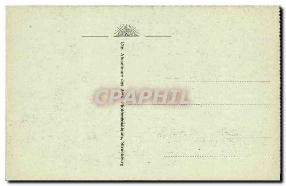 CPA Strasbourg La Cathedrale L Horloge Astronomique — Verso