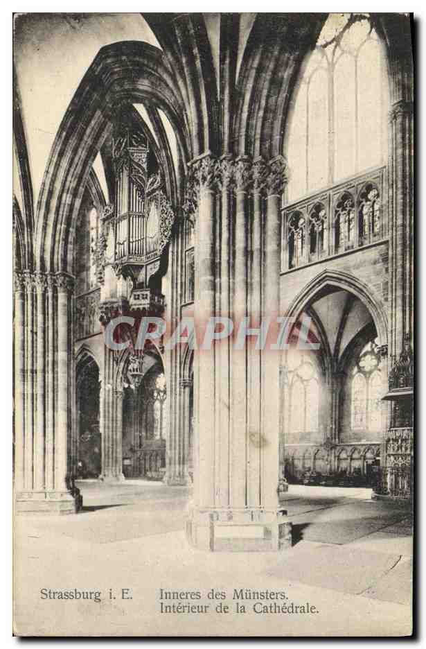 CPA Strasbourg Interieur de la Cathedrale