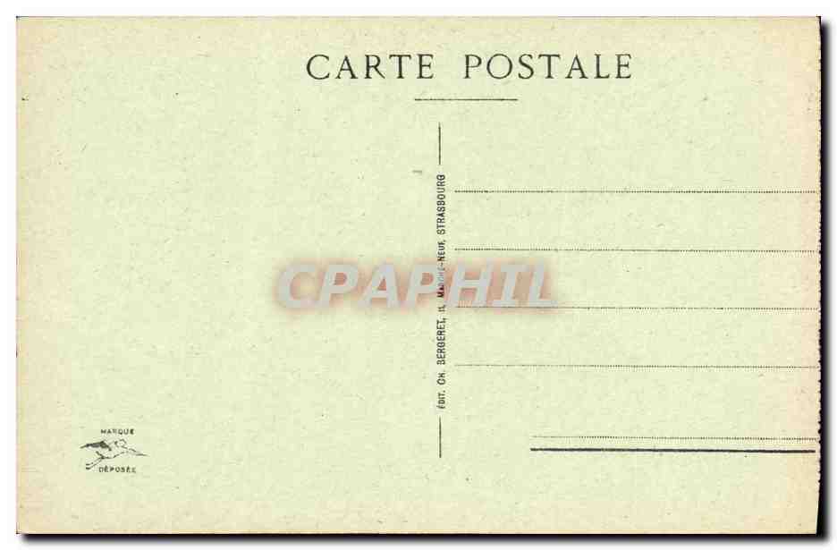 CPA Strasbourg L Horloge Astronomique — Verso
