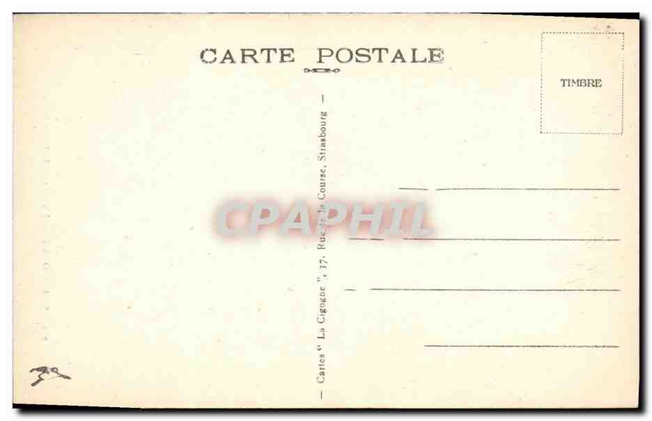 CPA Strasbourg Un Coin de la Petite France — Rückseite