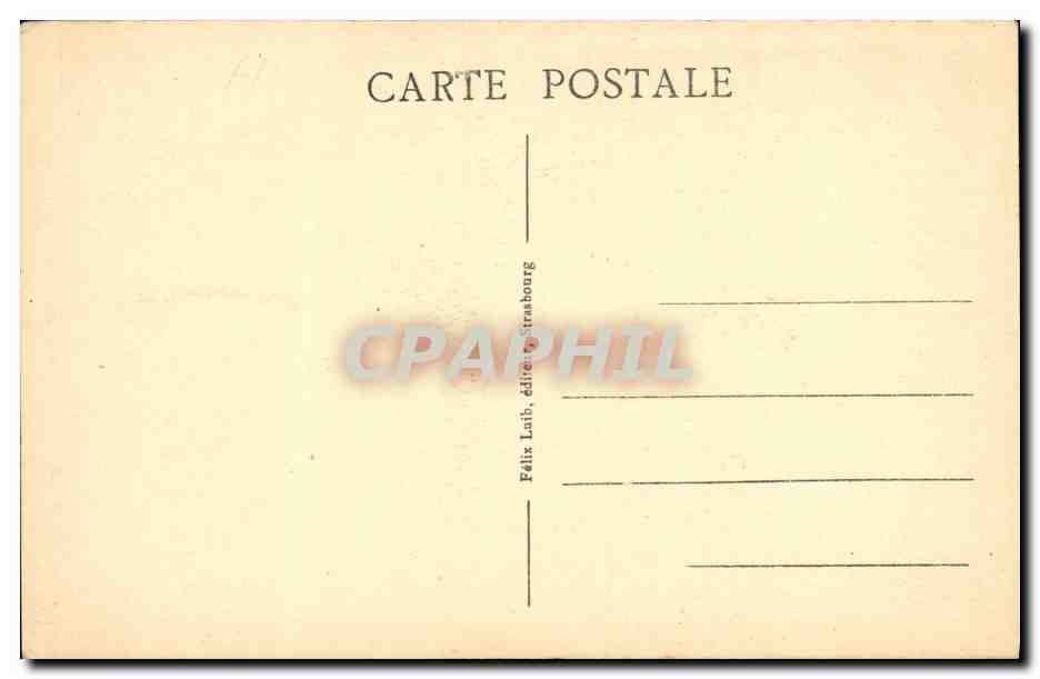 CPA Strasbourg Horloge Astronomique de la Cathedrale — Verso