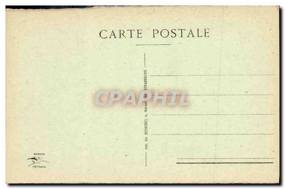 Cathédrale de STRASBOURG — La Chaire — Éditeur Margue, n° 513 — Rückseite