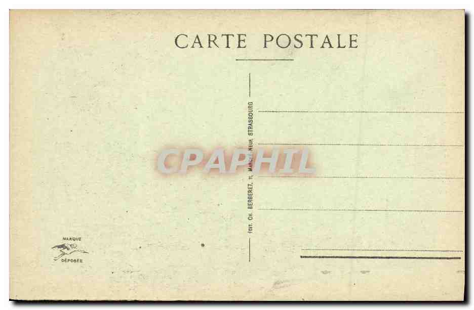 CPA Strasbourg Facade et Cote Sud — Verso