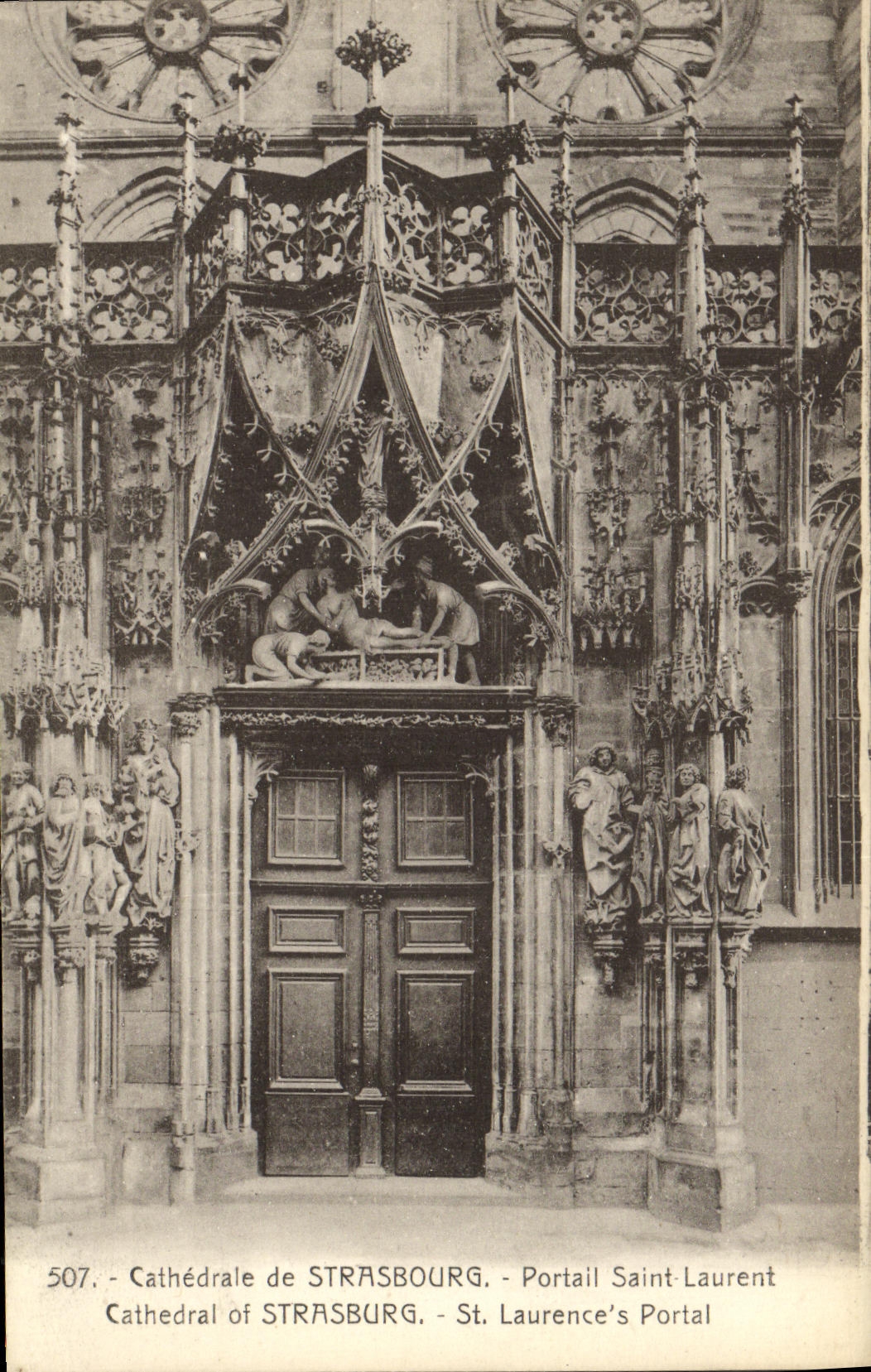 CPA Cathedrale De Strasbourg Portail Saint Laurent