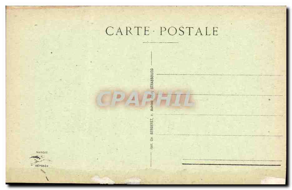 CPA Cathedrale De Strasbourg Portail Saint Laurent — Verso