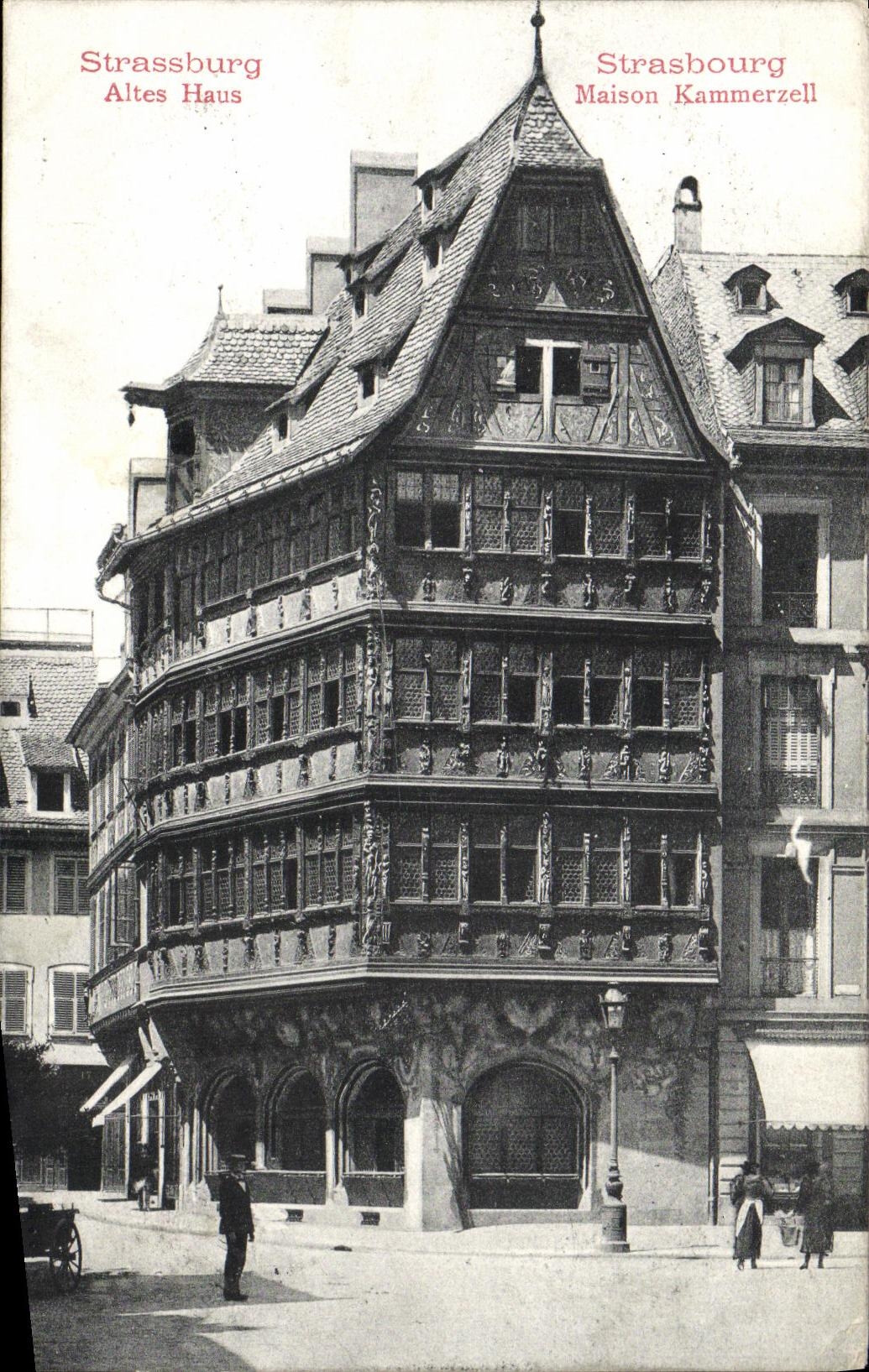 CPA Strasbourg Altes Haus Maison Kammerzell