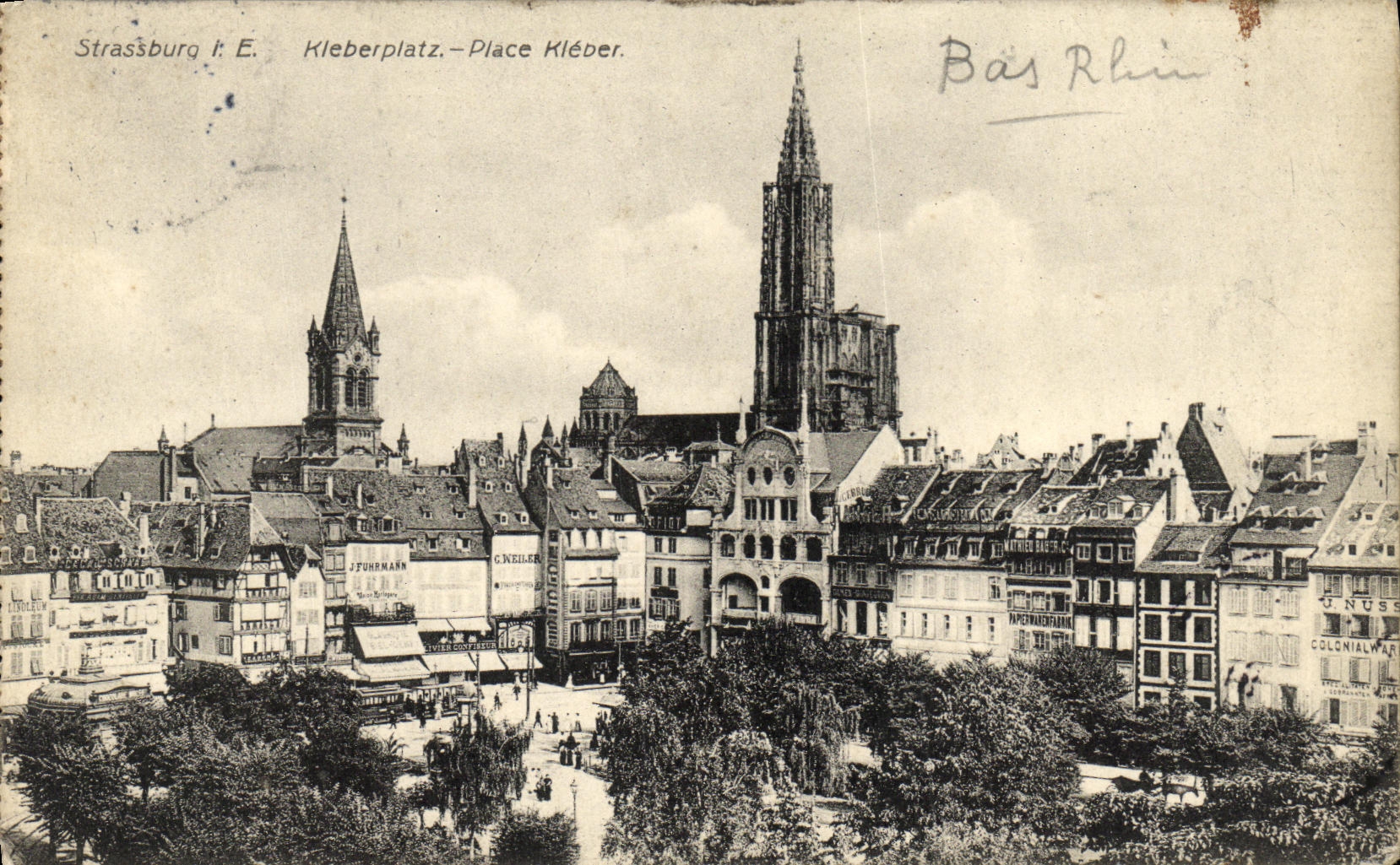 CPA Strasbourg Kleberplatz Place Kleber