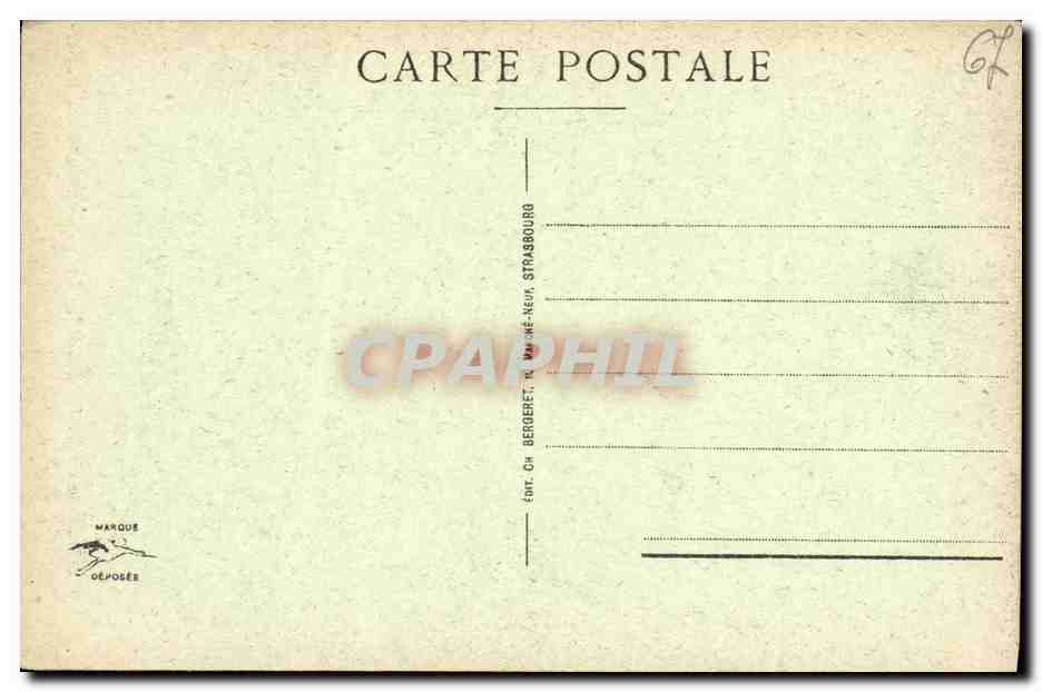 CPA Cathedrale de Strasbourg La Madone du Grand Portail — Verso