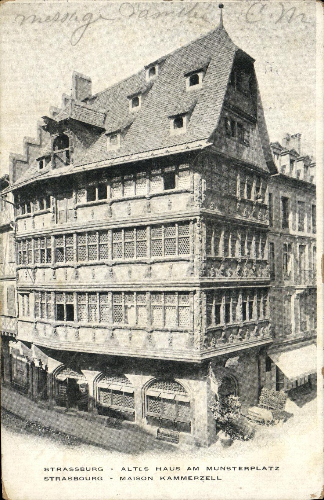 CPA Strasbourg Maison Kammerzelle