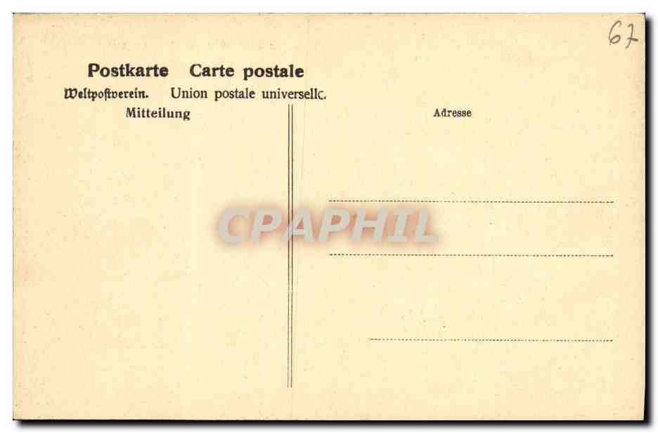 CPA Strasbourg Jean Henri Zuber Berger et moutons — Rückseite