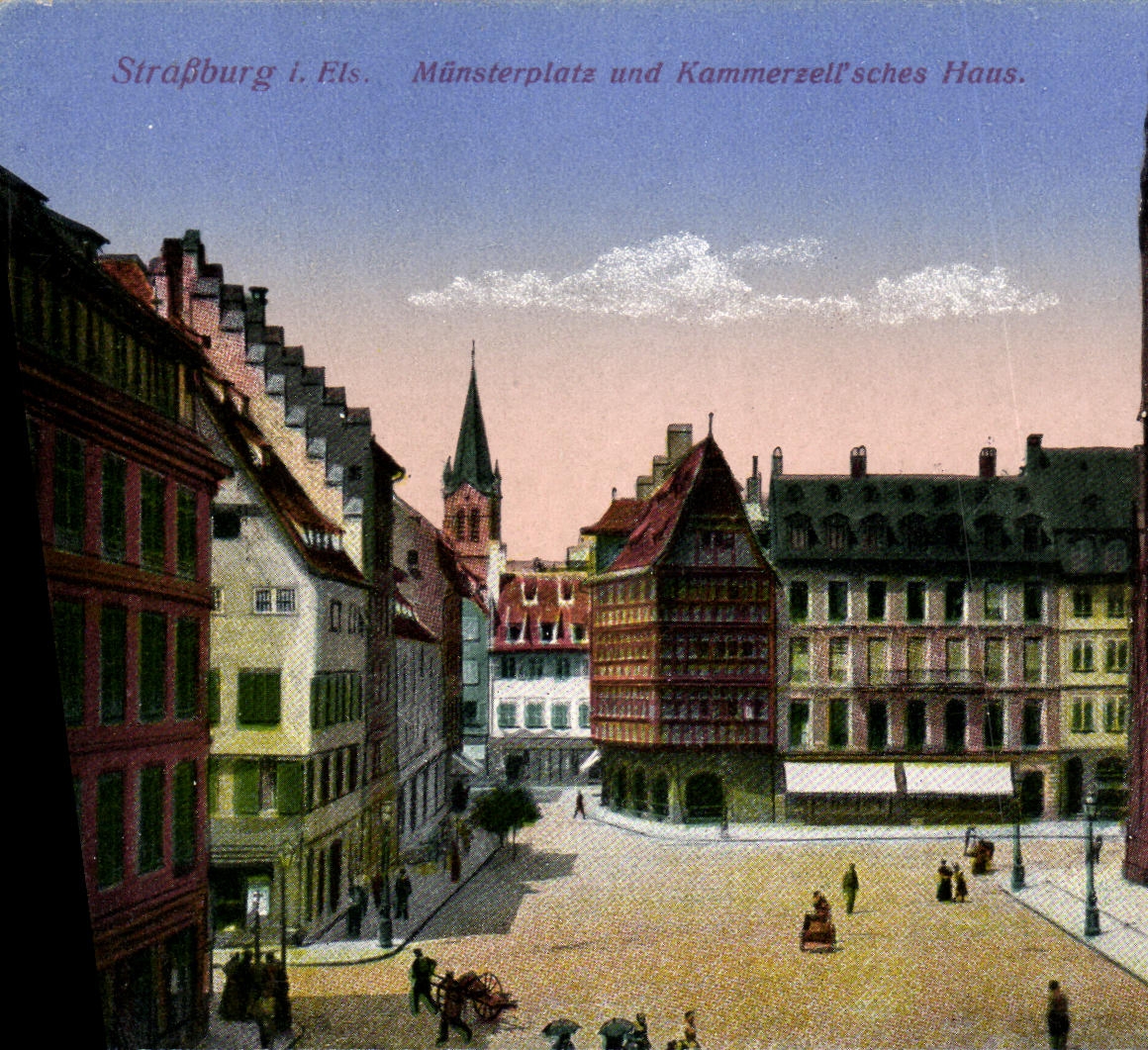 CPA Strasbourg Munsterplatz Und Kammerzell Sches Haus