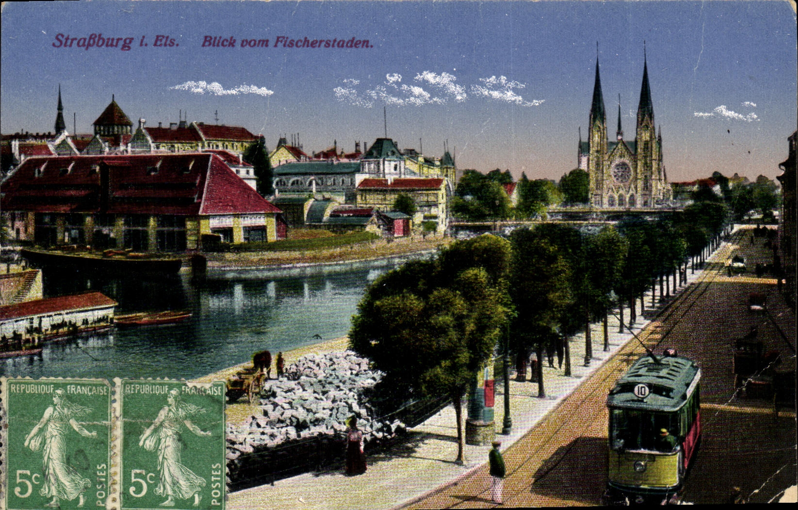 Strasbourg i. Els. — Vue du Fischerstaden — Éditeur J. Roltz, n° 28460