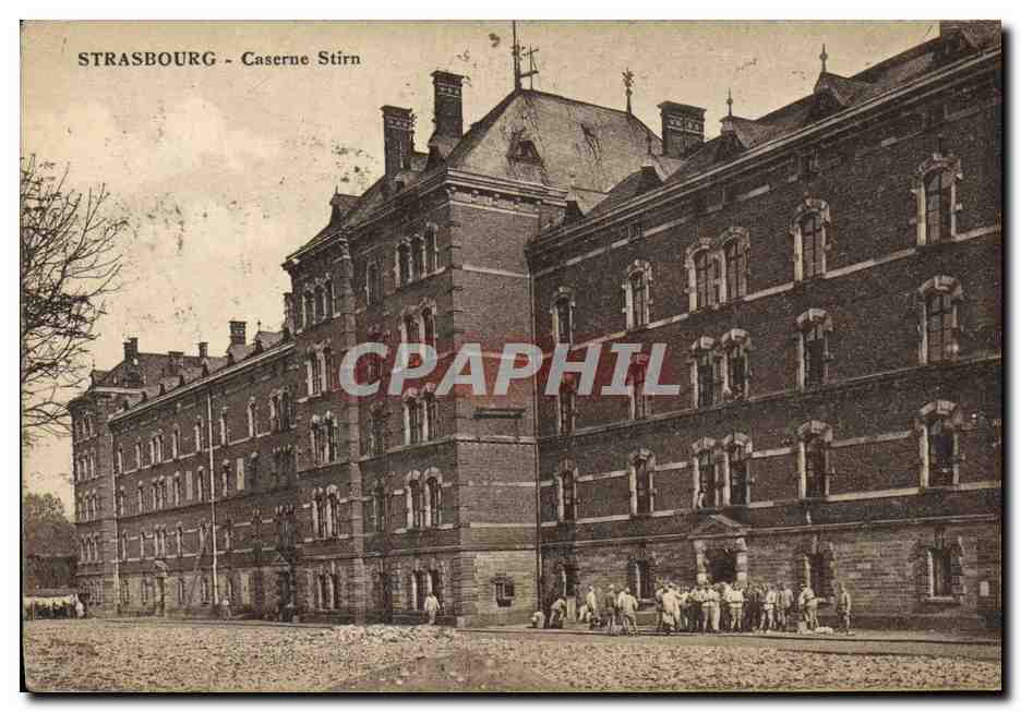 CPA Strasbourg Caserne Stirn Militaria