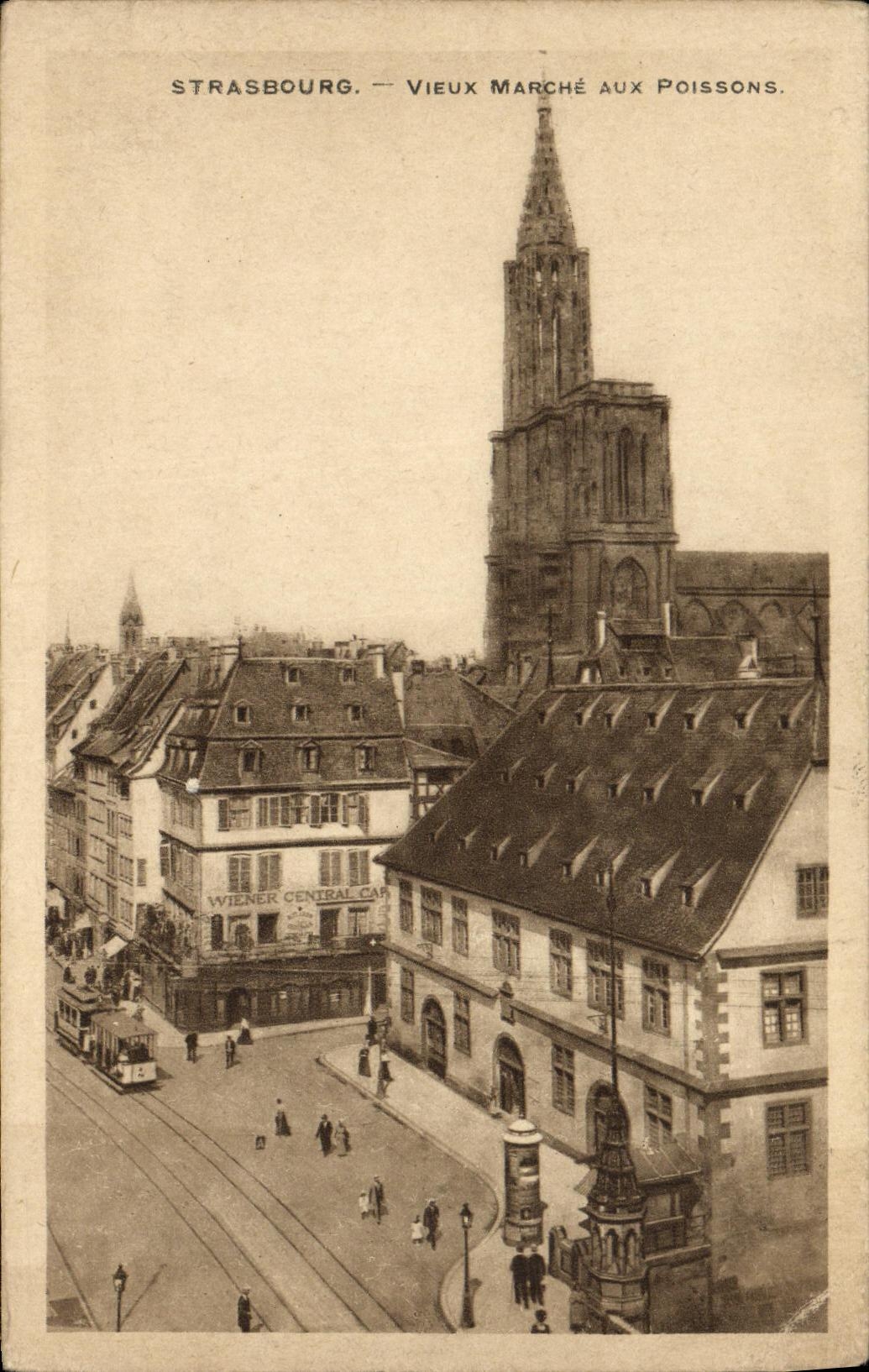 CPA Strasbourg Vieux Marche Aux Poissons