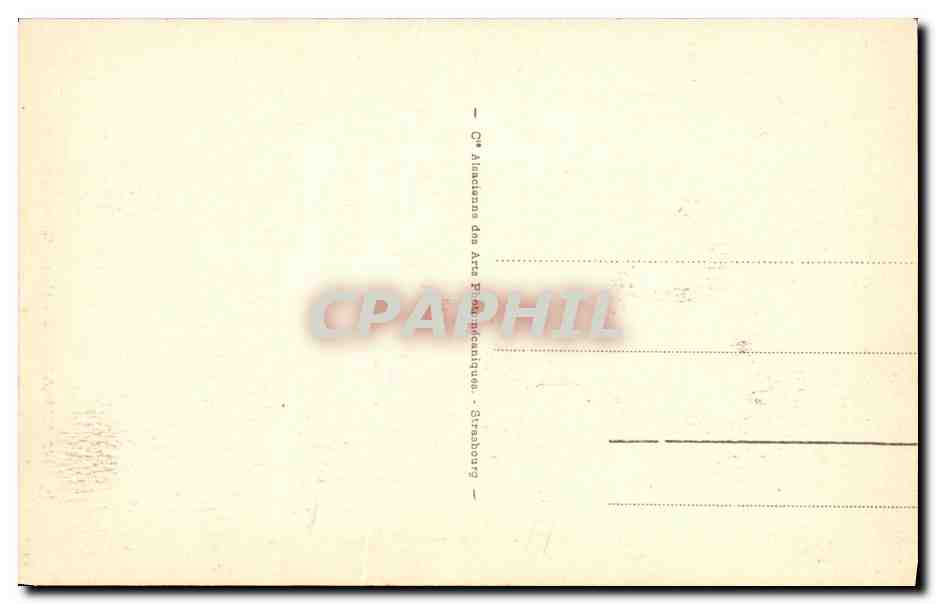 CPA Strasburg Maison Kammerzell — Verso