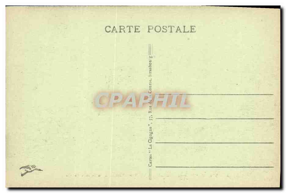 CPA Strasburg La Cathedrale Les Trois Portails de la Grande Facade — Verso
