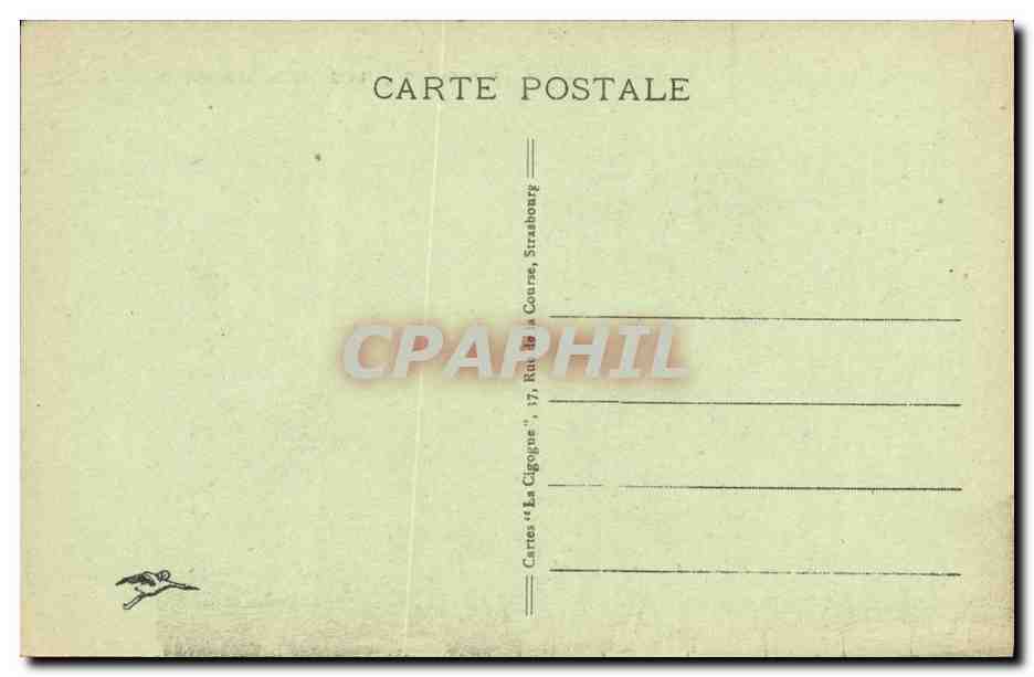 CPA Strasburg La Cathedrale — Verso