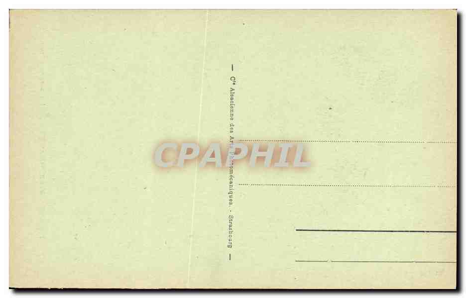 CPA Cathedrale De Strasburg L Horloge astronomique — Verso