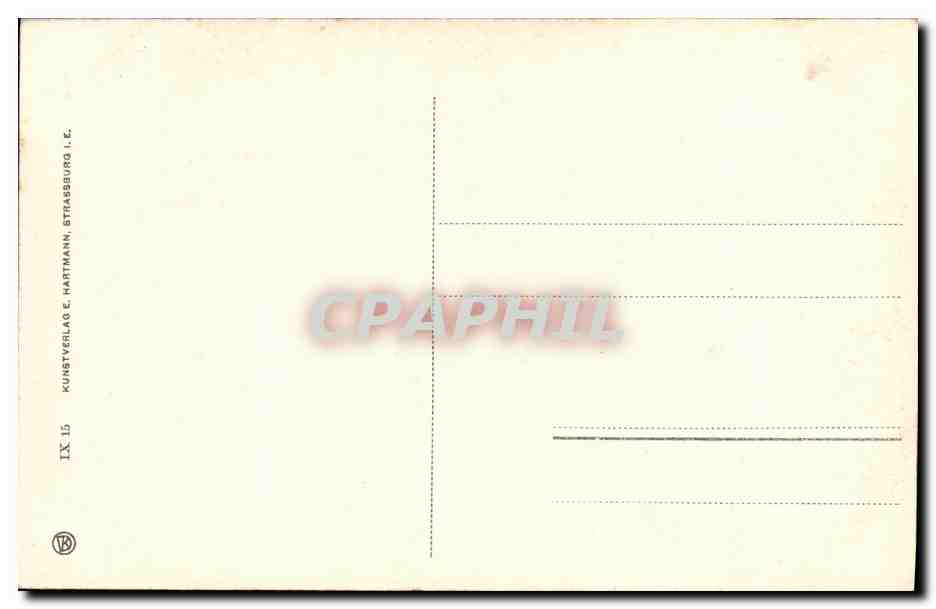 CPA Strasburg Klein Frankreich Petite France — Verso