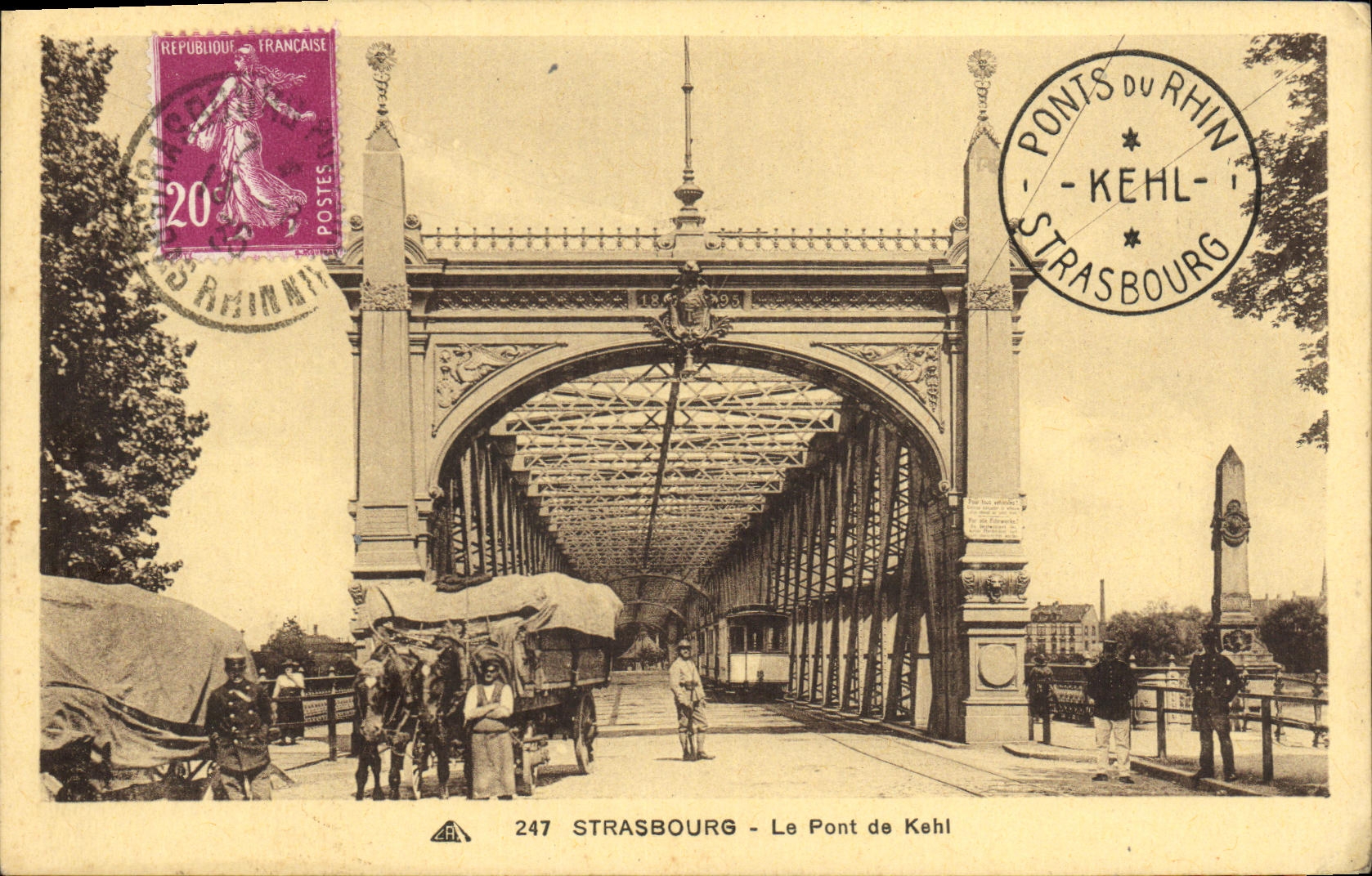 CPA Strasburg Le Pont de Kehl