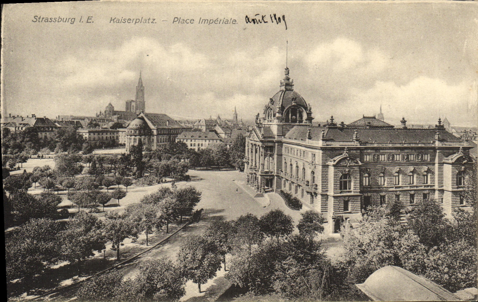 CPA Strasburg Place Imperiale