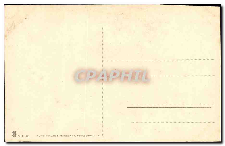 CPA Strasburg Place Imperiale — Verso