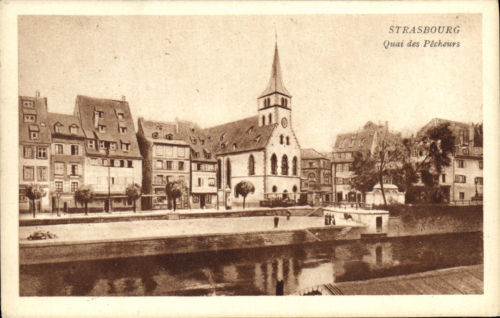 CPA Strasburg Quai des Pecheurs