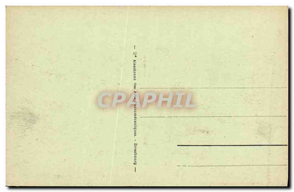 CPA Strasbourg L Hotel des Postes — Verso