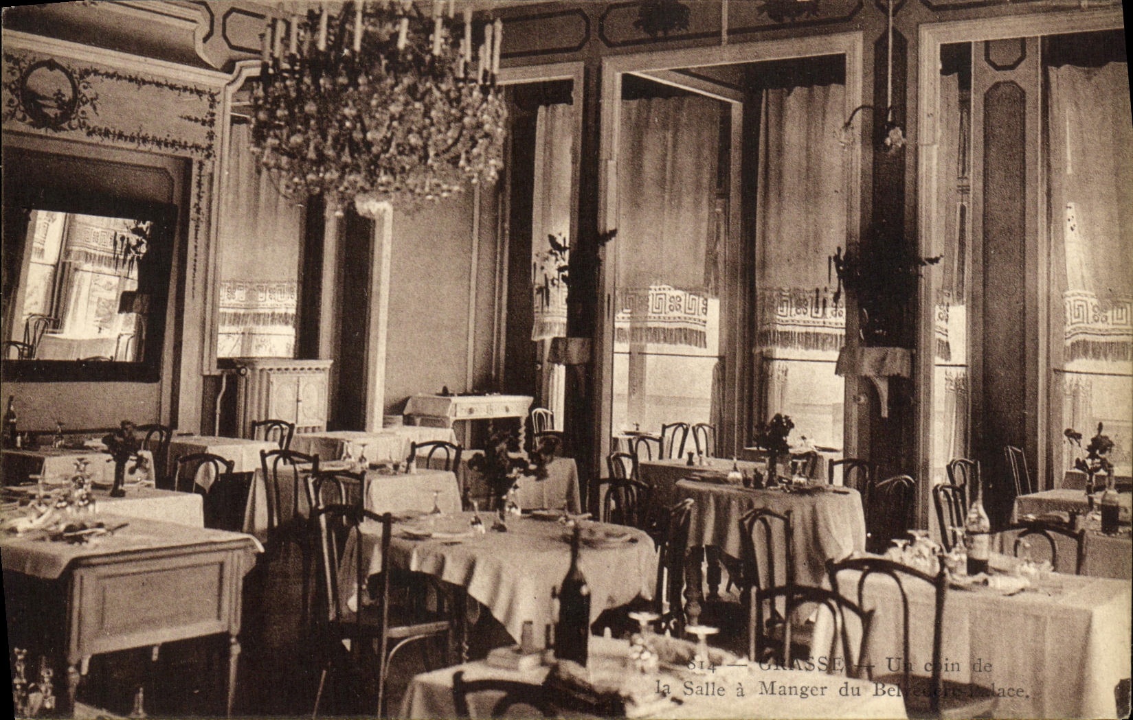 CPA Grasse Un coin de la salle a manger du Belevedere Palace