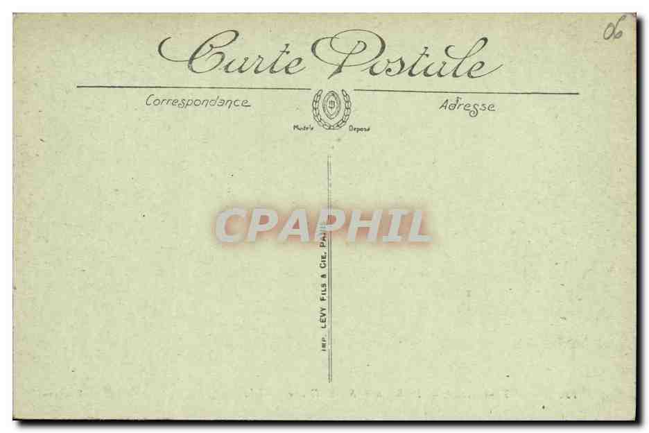 CPA Monte Carlo Le Ravin de Sainte Devote Train — Rückseite