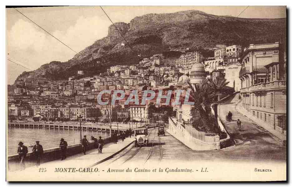 CPA Monte Carlo Avenue du Casino et la Condamine