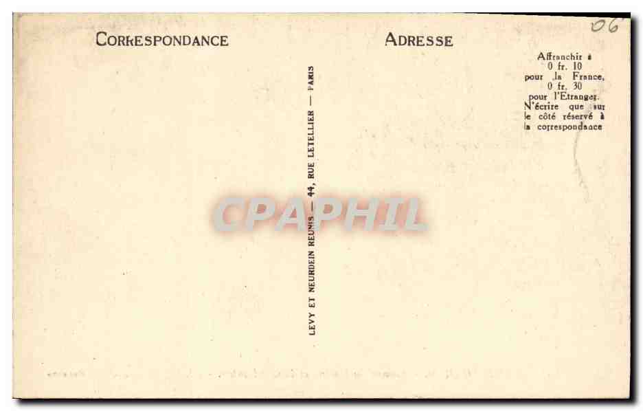 CPA Monte Carlo Avenue du Casino et la Condamine — Verso