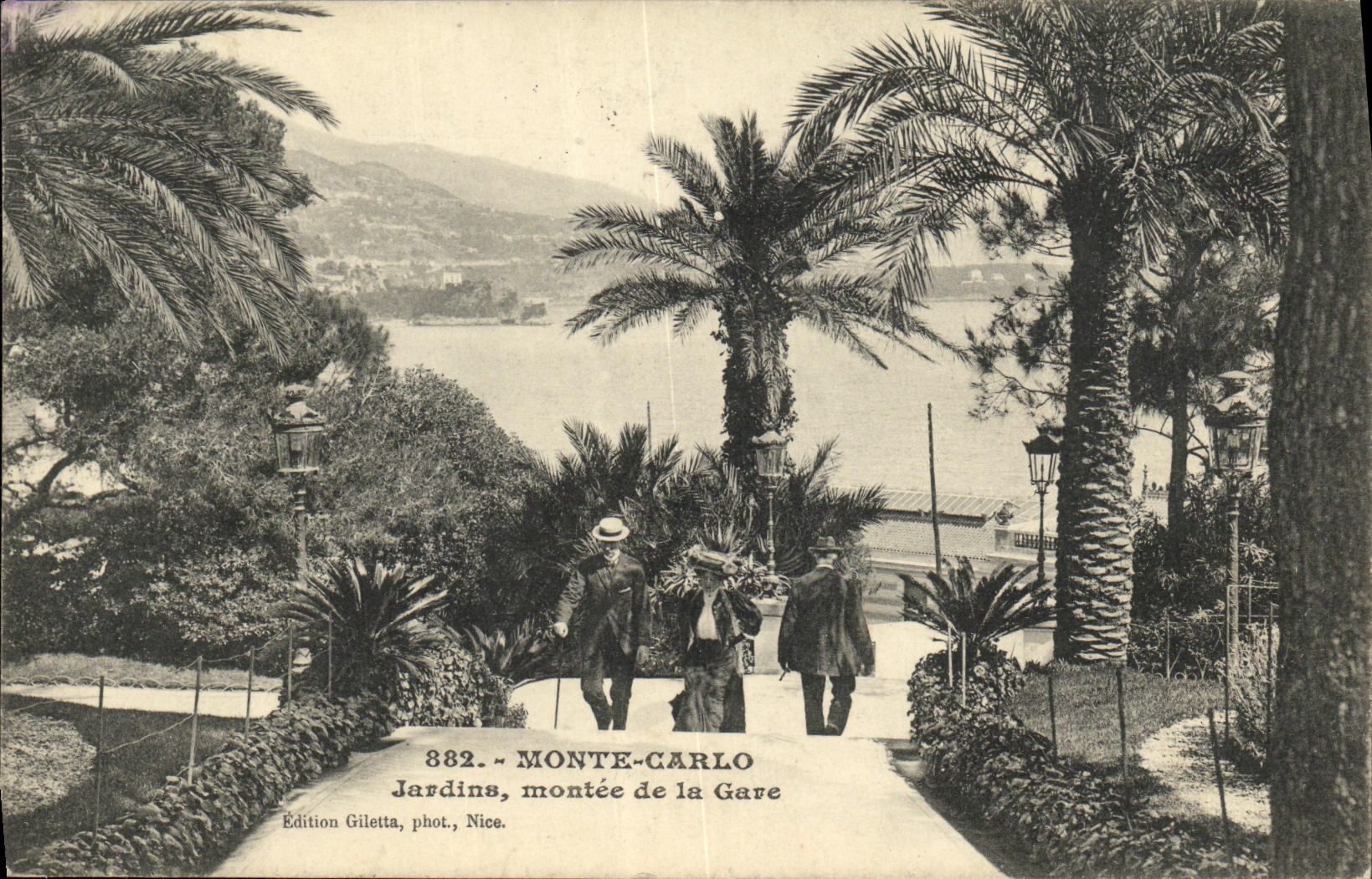 CPA Monte Carlo Jardins Montee de la Gave
