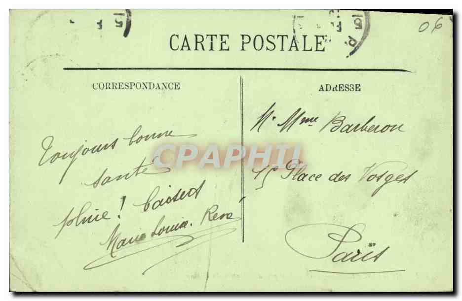 CPA Monte Carlo Les Jardins prise de l Entree du Casino — Rückseite