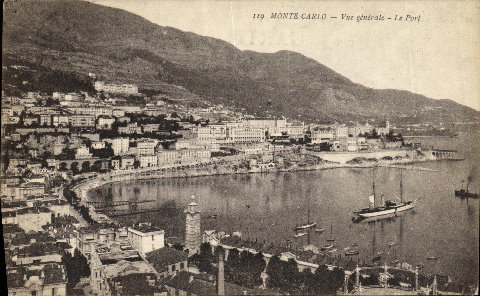 CPA Monte Carlo Vue generale Le Port